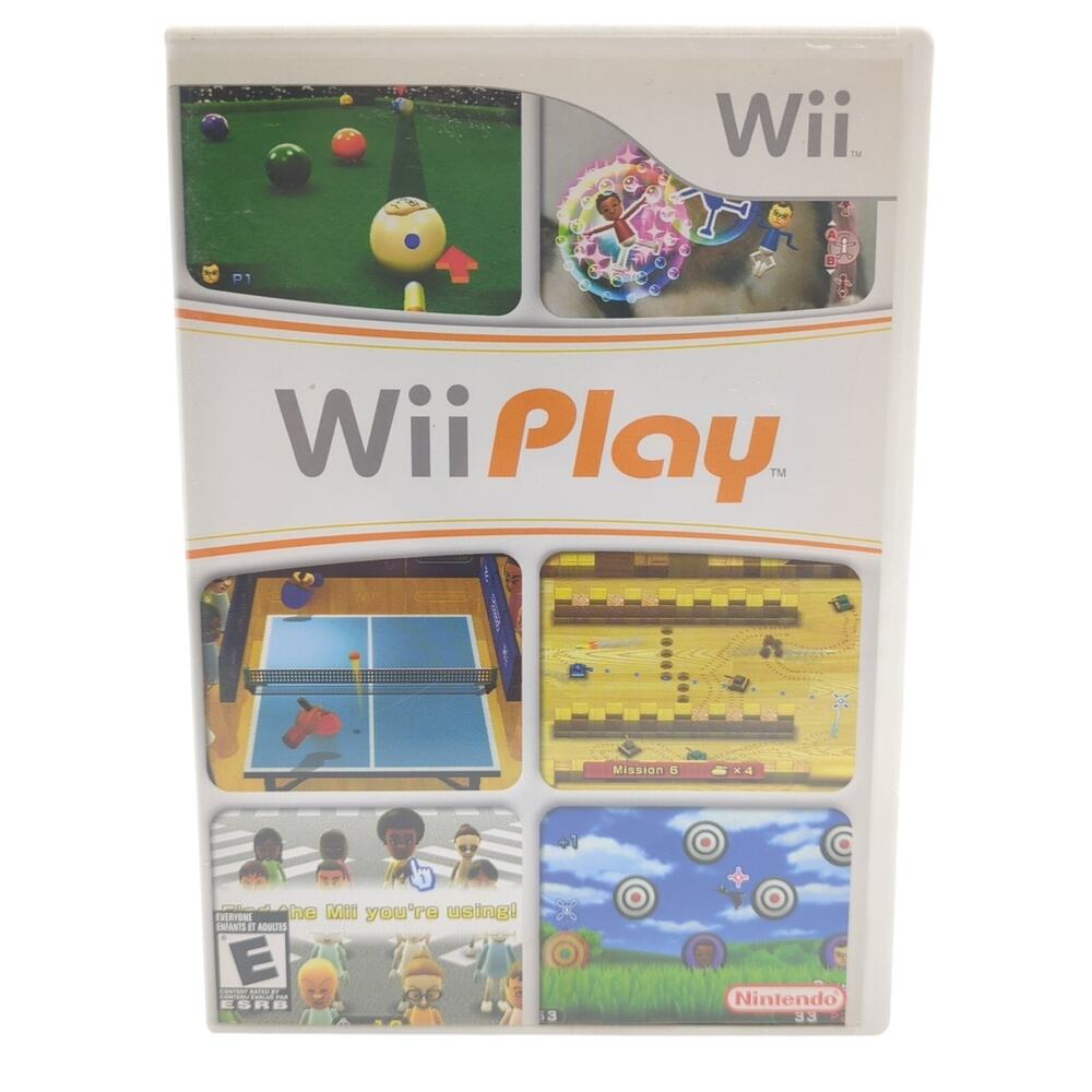 Wii Play Nintendo Wii Video Game Mini Games Multiplayer Manual Tested CIB
